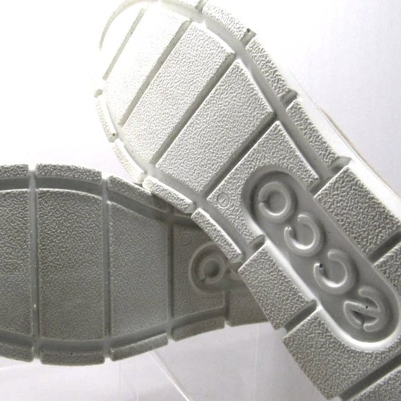 EUC ECCO LOAFER COMFORT SLIP ON LEATHER GRAY 7M SHOES - Picture 8 of 8